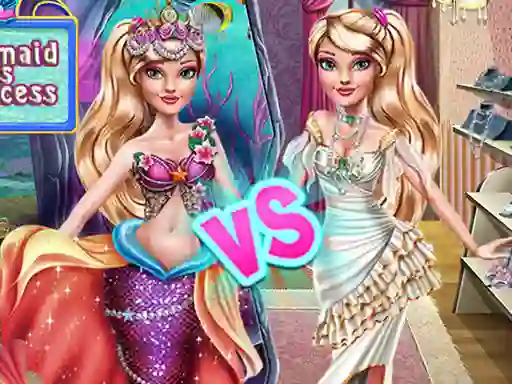 Spel Ellie Mermaid vs Princess på nätet