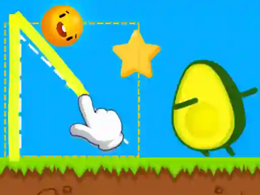 Spel Where's My Avocado Draw Lines på nätet
