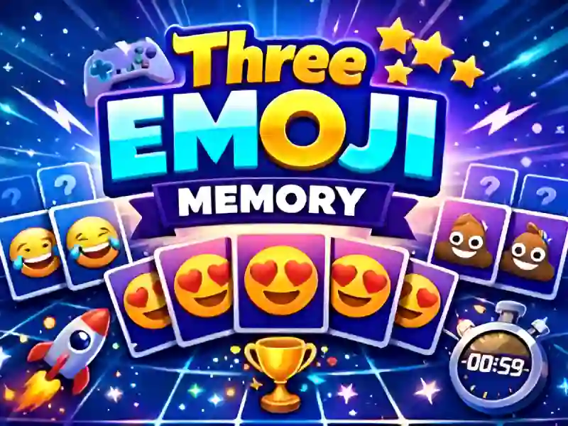 Spel Three Emoji Memory på nätet