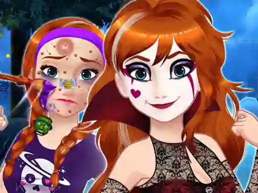 Spel Halloween Princess Makeover på nätet