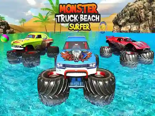 Spel Monster Truck Beach Surfing på nätet