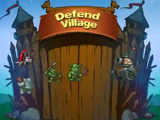 Spel Defend Village på nätet