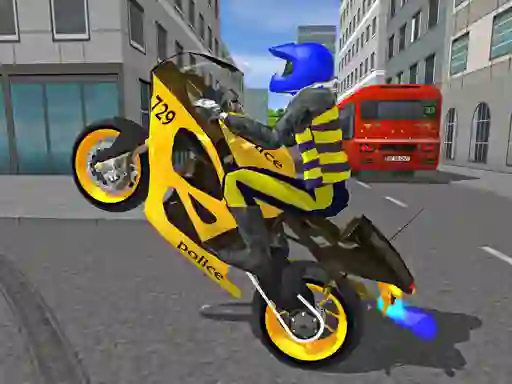 Spel Police Motorbike Race Simulator på nätet
