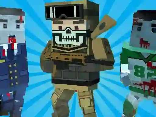 Spel Blocky Shooting Arena 3D Pixel på nätet