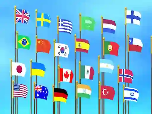 Spel Flag Puzzle Jam: Collect Flags på nätet