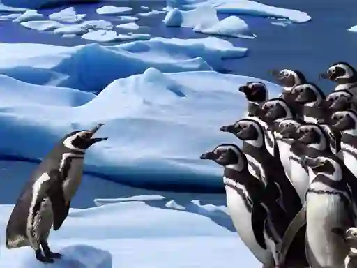 Spel Penguins Slide på nätet