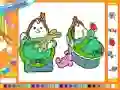 Spel Online coloring baby twins på nätet