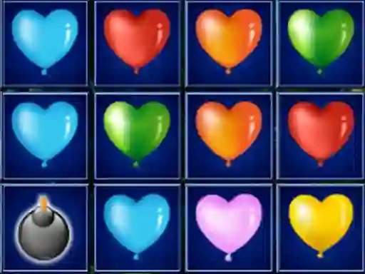 Spel Heart Balloons Block Collapse på nätet