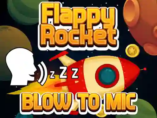 Spel Flappy Rocket With Blowing på nätet