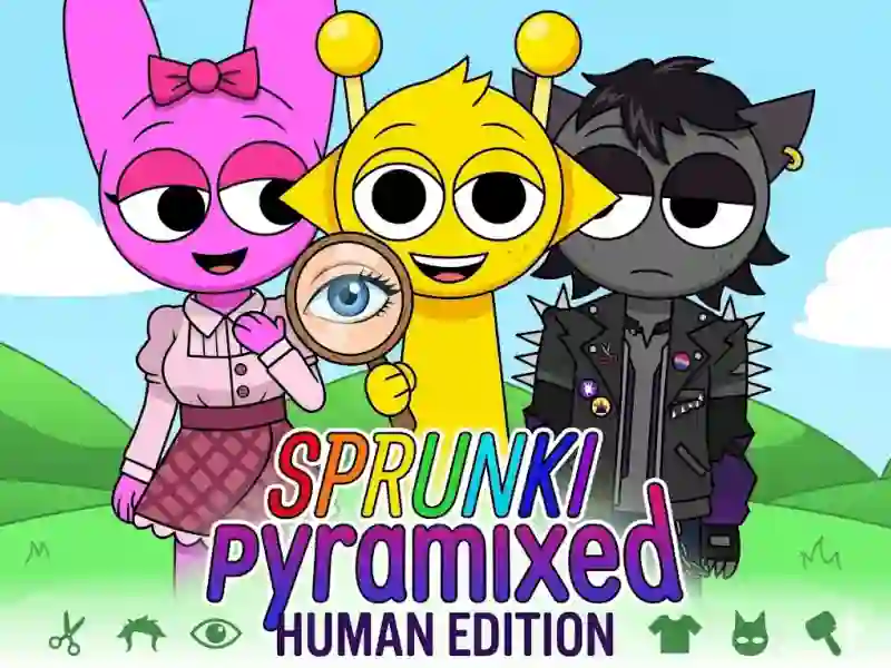 Spel Sprunki Pyramixed: Human Edition på nätet