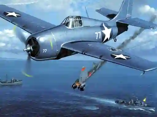 Spel Aviation Art Air Combat Puzzle på nätet