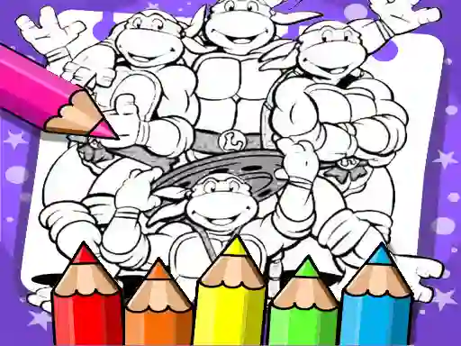 Spel Ninja Turtle Coloring Book på nätet