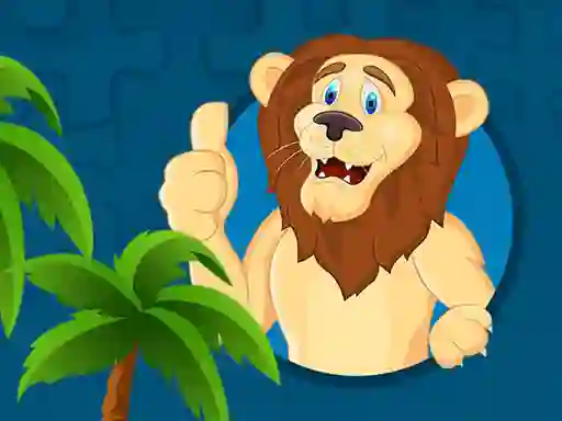 Spel Strong Lions Jigsaw på nätet