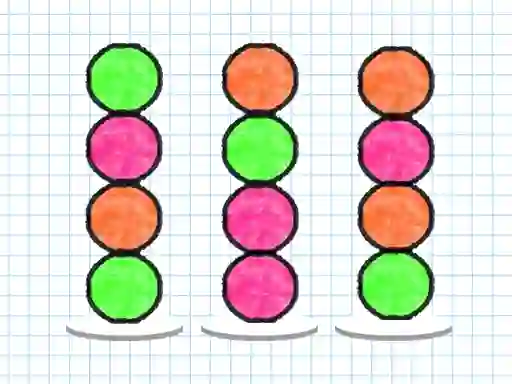 Spel Ball Sort Paper Note på nätet