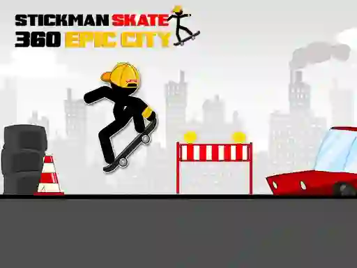 Spel Stickman Skate 360 Epic City på nätet