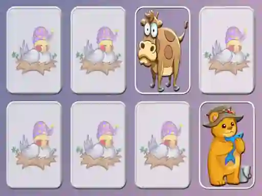 Spel Animals Cards Match memory game på nätet