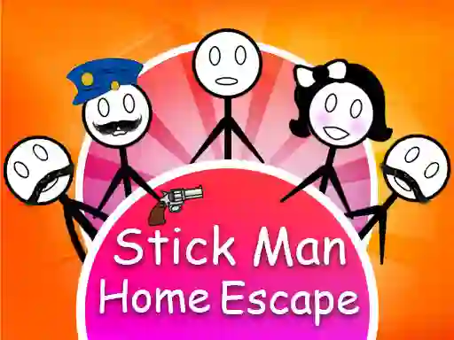 Spel Stickman Home Escape på nätet
