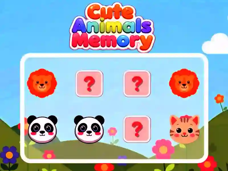 Spel Cute Animals Memory på nätet