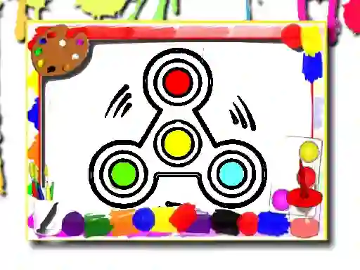 Spel Fidget Spinner Coloring Book på nätet