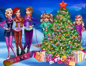 Spel Princesses Christmas tree på nätet