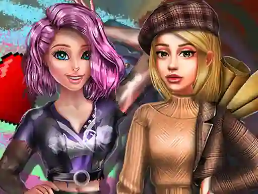Spel 2022 Dark Academia to Egirl Dress up på nätet