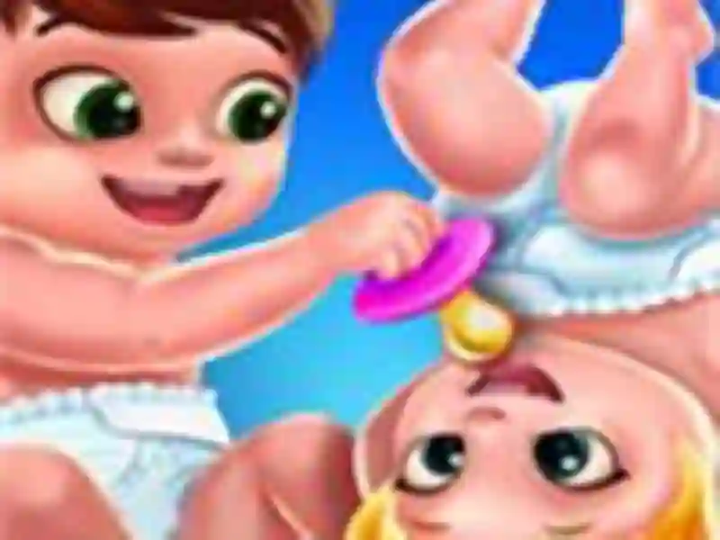 Spel Baby Twins Caring Day på nätet