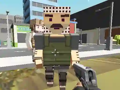 Spel Block Pixel Cop: Gun Craft In Robbers World på nätet