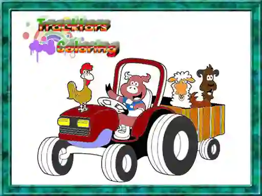 Spel Tractor Coloring Pages på nätet