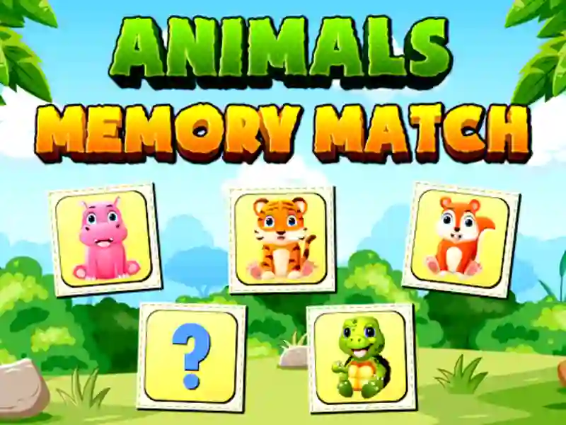 Spel Animals Memory Match på nätet