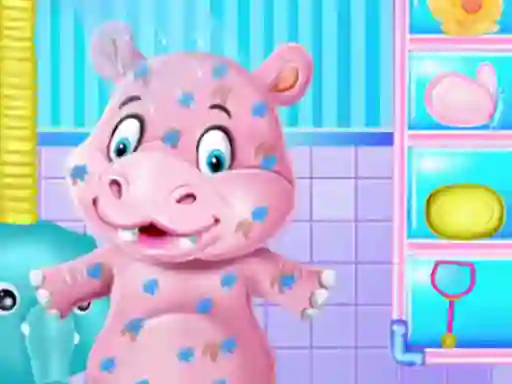 Spel Baby Hippo Bath Time på nätet