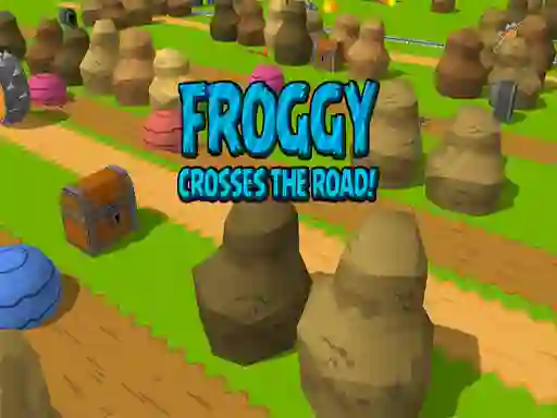 Spel Froggy Crosses The Road! på nätet