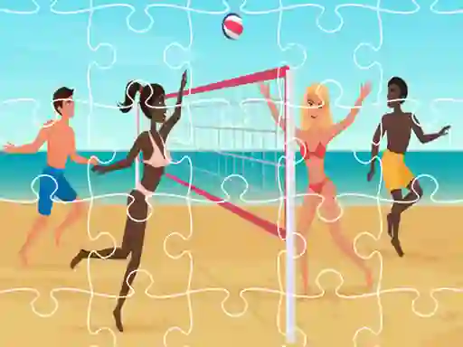 Spel Beach Volleyball Jigsaw på nätet