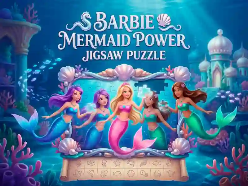 Spel Barbie Mermaid Power Jigsaw Puzzle på nätet