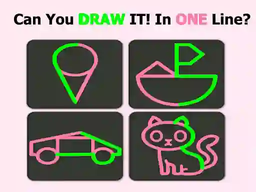 Spel Brain Test: One Line Draw Puzzle på nätet