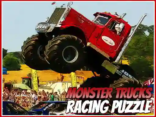 Spel Monster Trucks Racing Puzzle på nätet