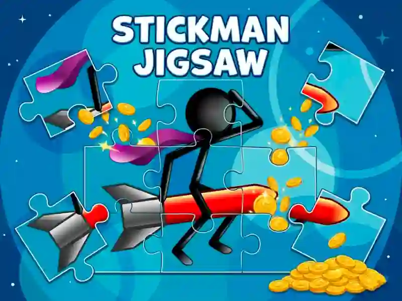 Spel Stickman Jigsaw på nätet