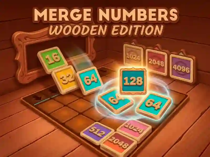 Spel Merge Numbers Wooden Edition på nätet