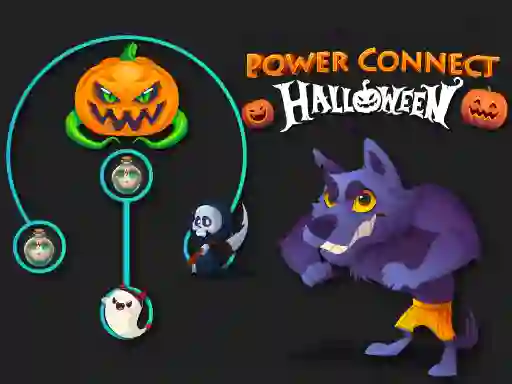 Spel Power Connect Halloween på nätet