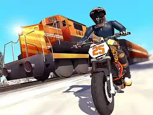 Spel Trail Bike vs Train Race på nätet