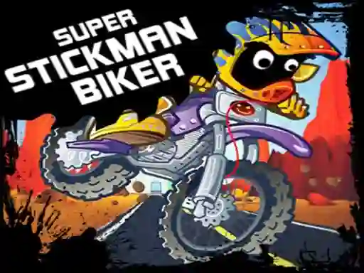 Spel Super Stickman Biker på nätet