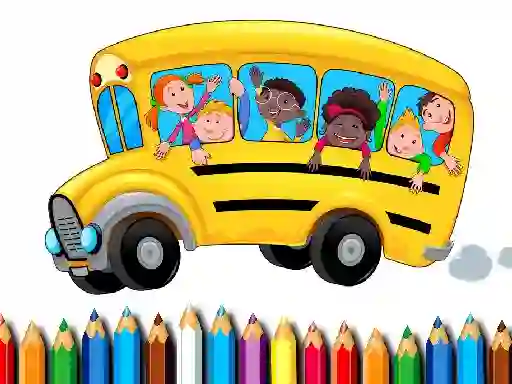 Spel School Bus Coloring Book på nätet