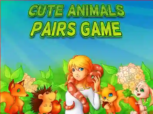 Spel Cute Animals Pairs Game på nätet