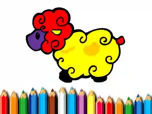 Spel Baby Sheep Coloring på nätet