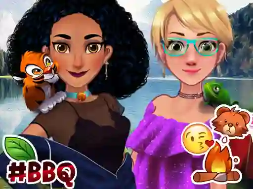 Spel Jasmine & Rapunzel on Camping på nätet