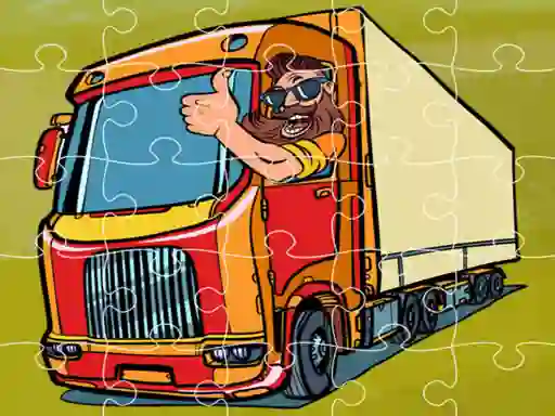 Spel Semi Trucks Jigsaw på nätet