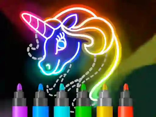 Spel Learn to Draw Glow Cartoon på nätet