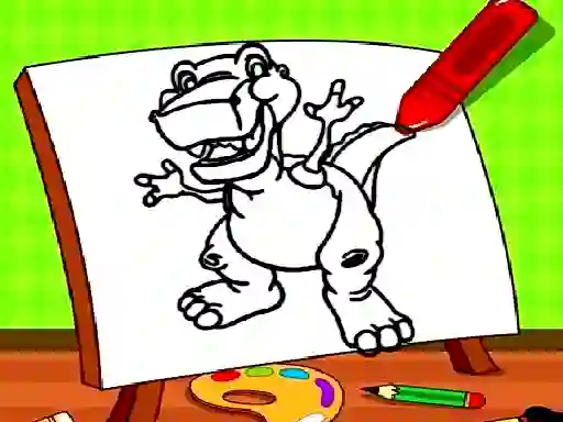 Spel Easy Kids Coloring Dinosaur på nätet