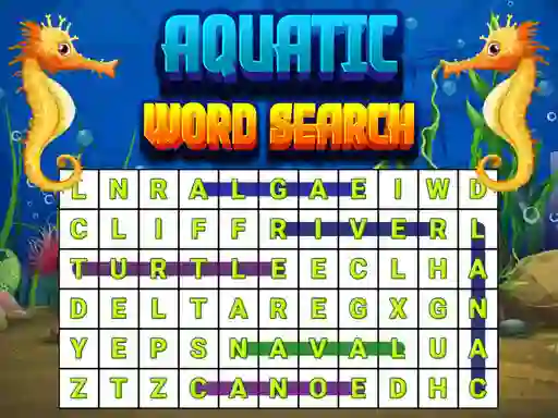 Spel Aquatic Word Search på nätet