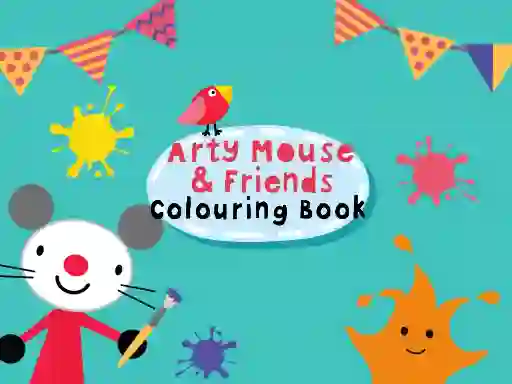 Spel Arty Mouse & Friends Coloring Book på nätet