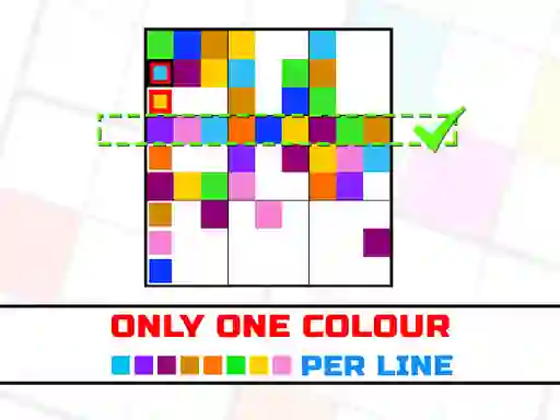 Spel Only one color per line på nätet